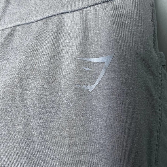 GymShark Dry Moisture Management Leggings Side Pockets Workout Gray‎ - Picture 7 of 9